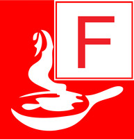 Feuerlöscher Brandklasse F für Gasgrill
